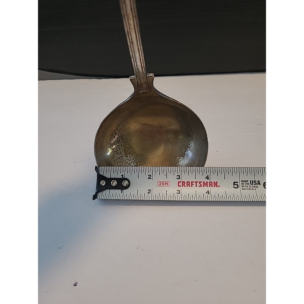 Silver Plated Sheffield England Company Ladle 12" Long And 4" Wide - Picture 8 of 9